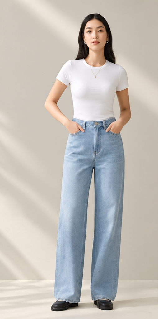 Lune Wide Leg Jeans – Quần jean ống rộng