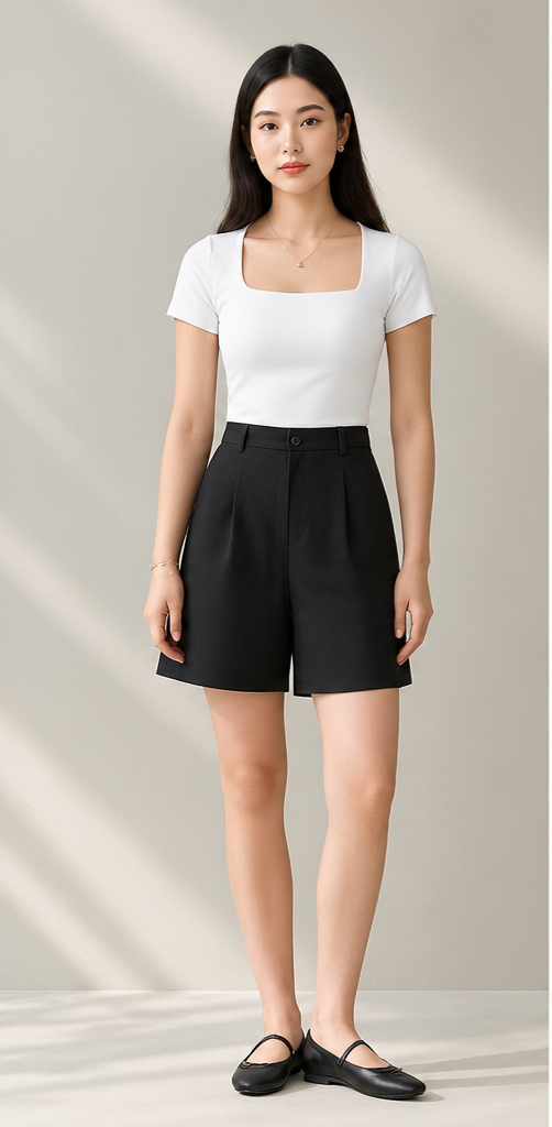 Luna High-Waist Shorts – Quần short cạp cao