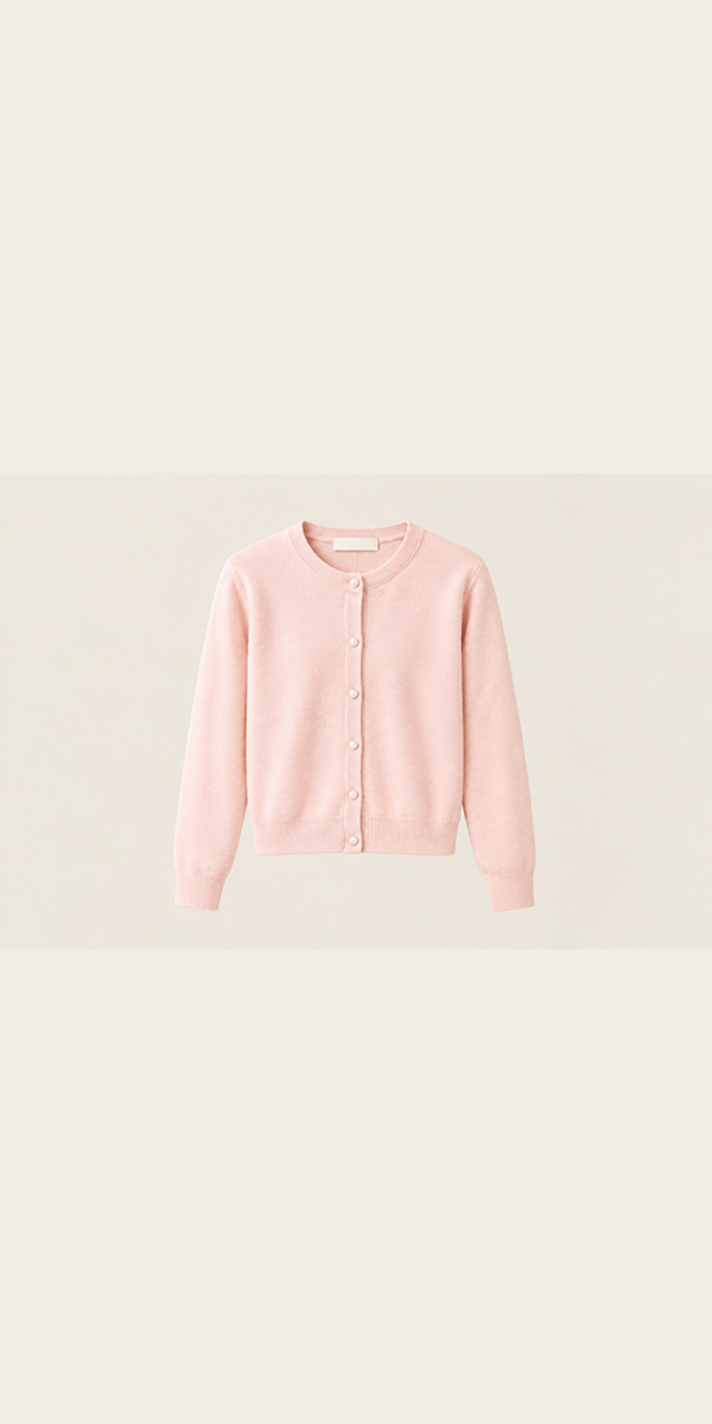 Cardigan Knit Nút Ngọc Trai
