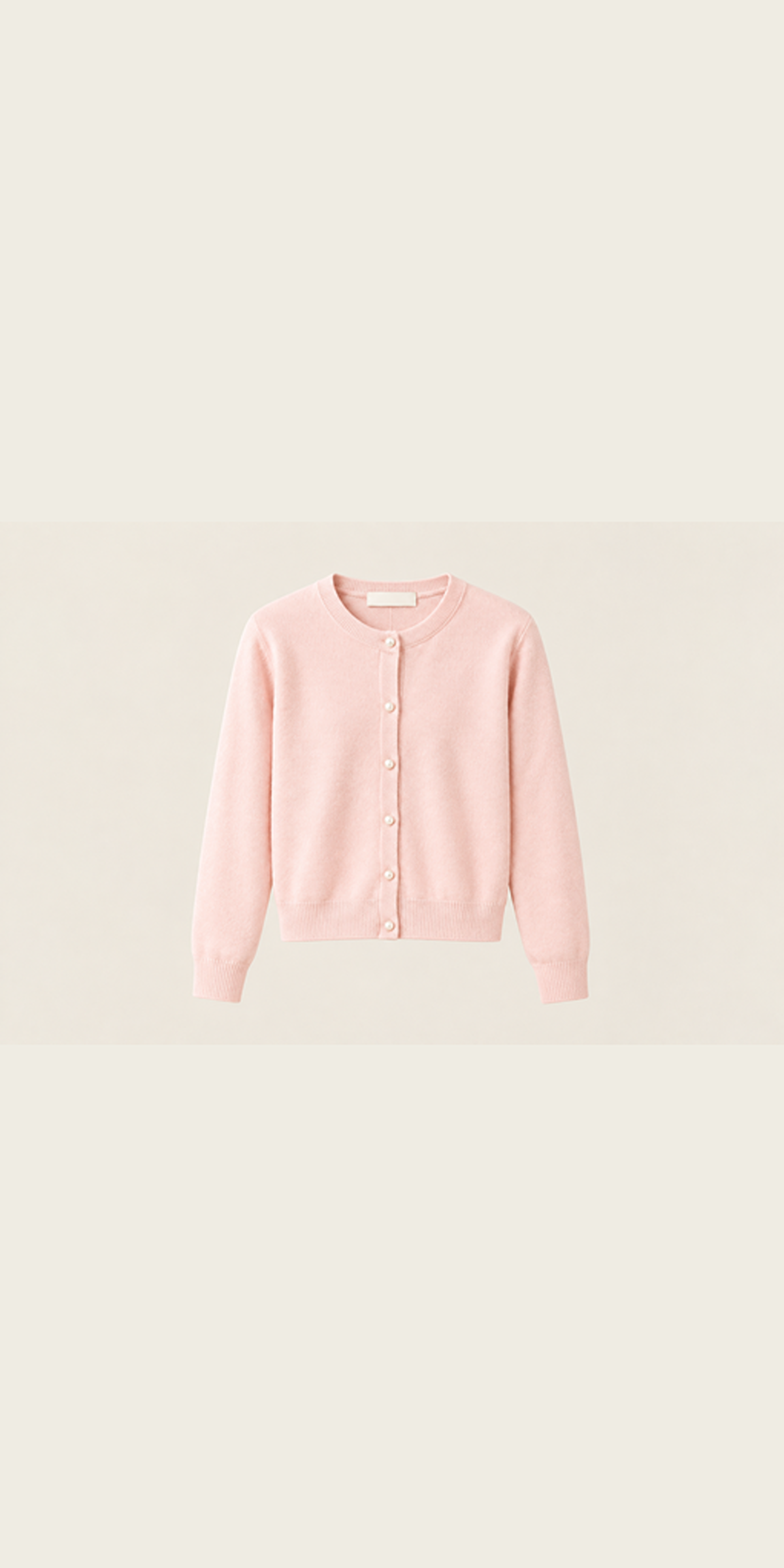 Cardigan Knit Nút Ngọc Trai